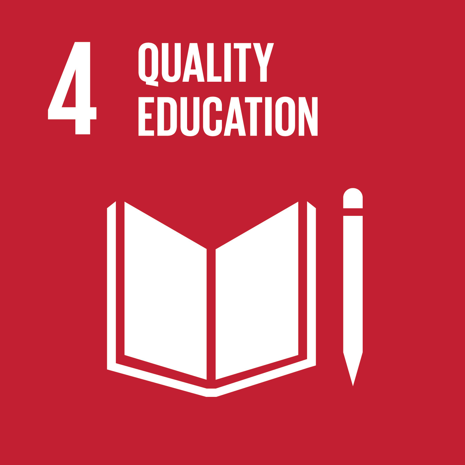 SDG 4 優質教育標準圖示